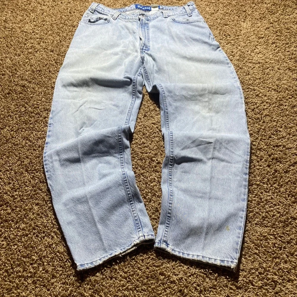 Vintage Levis SilverTab Relaxed Fit Jeans Light Wash 90s USA Made W38 L32 37x30